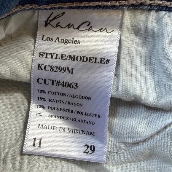 KanCan Light Blue Distressed Boyfriend Jeans - Picture 5 of 6